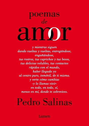Libro Poemas De Amor - Salinas, Pedro