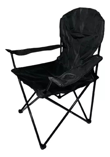Cadeira Araguaia Confort Até 90kg Preto C/porta Copos Bel