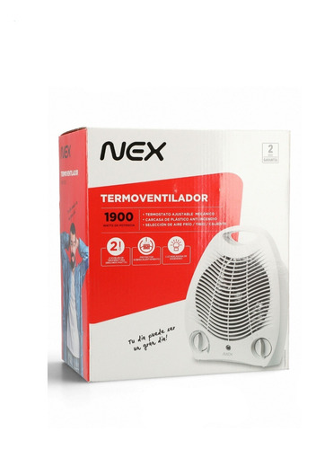 Termo Ventilador Fijo Portátil Smb160b 1900w