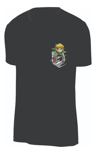 Camisetas Videojuego The Legend Of Zelda Link Bolsillo