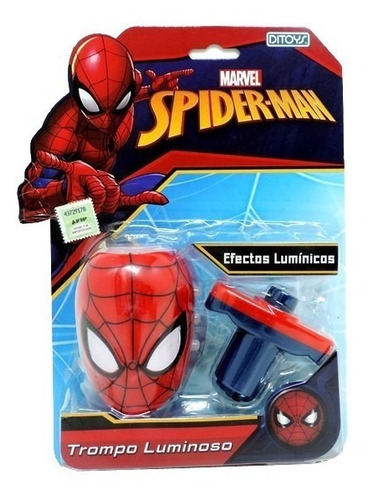 Trompo Luminoso Hombre Araña Spiderman Marvel Orig. Ditoys
