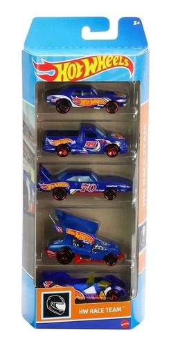 Hotwheels Pack X5 Unidades Hw Race Team! Original Mattel