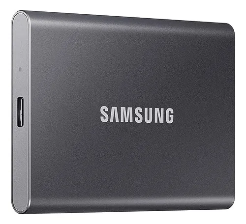 SSD portátil Samsung T7 USB 3.2 Gen 2 MU-PC4T0t externo de 4 TB, color negro