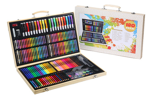Juego De Pintura Y Colores De 180 Pzs Para Niños Regalo