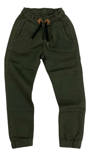 Pantalon Jogger De Gabardina - Niño