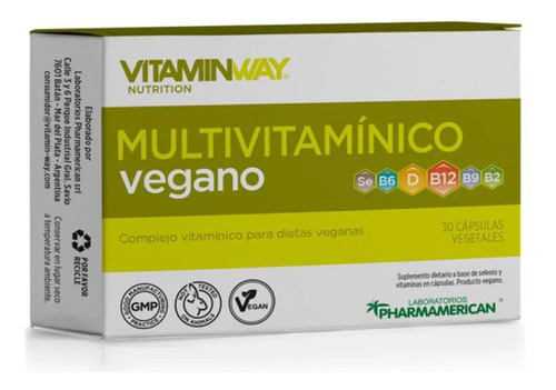 Vitamin Way Multivitamínico Vegano Vitaminas Y Minerales