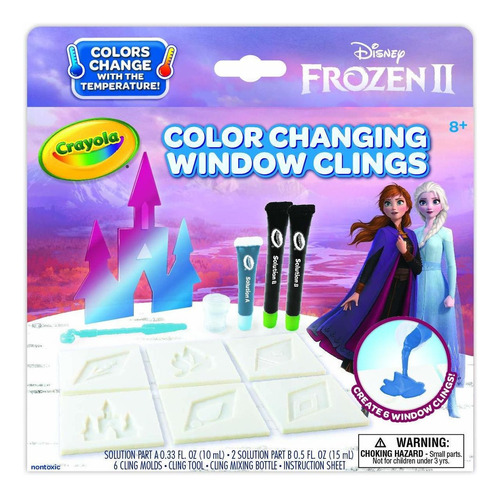 Crayola Frozen 2 Adhesivos Para Ventana, Adhesivos Personal.