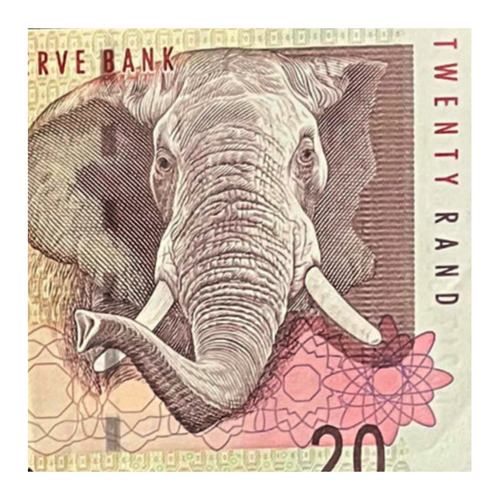 Sudáfrica - 20 Rand - Año 2009 - P #129 - Elefante