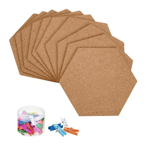 Paquete De 10 Azulejos De Tablero De Corcho Autoadhesiv...