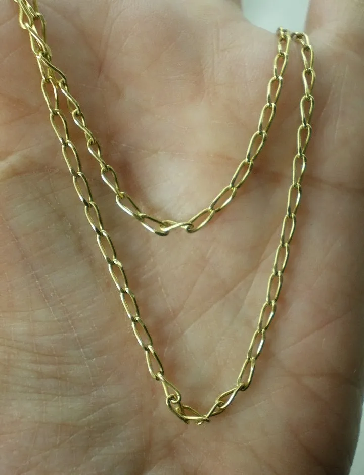 Cadena De Oro 18 Kt Unisex