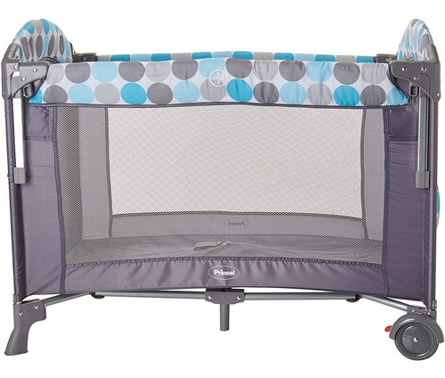 Prinsel Gris Baby Colecho Corral Cuna Para Bebé Mosquitero