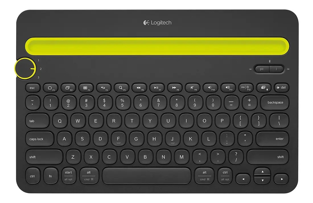 Teclado Logitech QWERTY inglês US cor preto