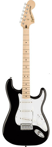 Guitarra Squier Affinity Stratocaster Mn Wpg Blk de color negro