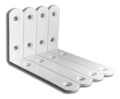 4 Piezas Soportes De Estante De Esquina Soportes De 100x64mm