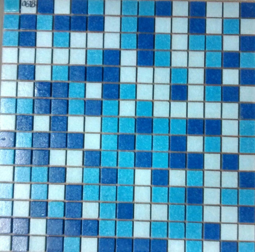 Imagen 5 de 8 de Venecitas Biseladas Mix 2x2 Celestes Y Azul Biseladas