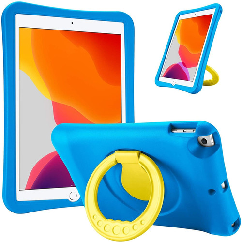 Funda Para Niños Con Anillo Sostenedor iPad 10.2 9na 8va 7ma