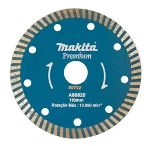 Disco Diamantado 110 Mm 4.1/2 Turbo - A-88820 - Makita