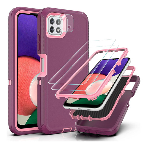 Funda Para Samsung Galaxy A22 5g - Violeta/rosa