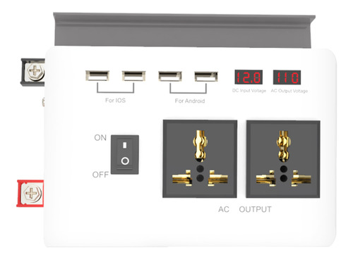 Adaptador De Pantalla Dual Inverter Car De 300 W, Cargador D
