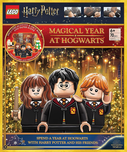 Harry Potter Magical Year At Hogwarts Libro Lego Minifiguras
