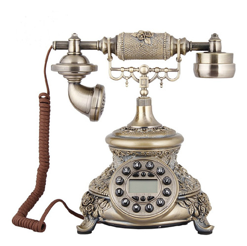 Teléfono Antiguo Clásico Antiguo Cable Moda Decoraciã...