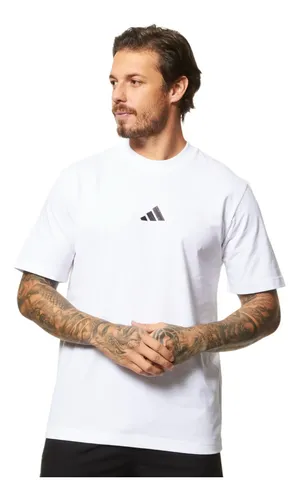 Camiseta Masculina Essentials Logotipo Pequeno Adidas