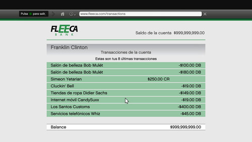 Parche Trucos Gta V Modo Historia Ps3