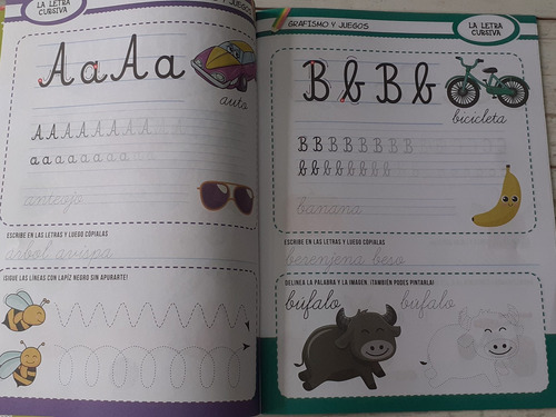 Imagen 2 de 2 de Libro De Apoyo Escolar La Letra Cursiva Con Actividades