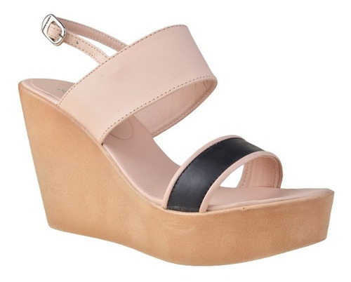 Sandalias Taco Chino De Mujer De Cuero Lappas - Ferraro