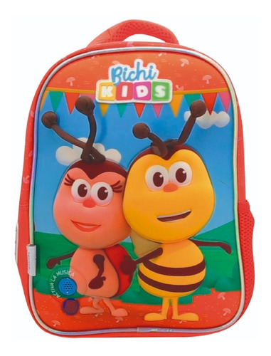 Mochila 30cm Bichi Kids Espalda 12 Jardin Niño Escolar C