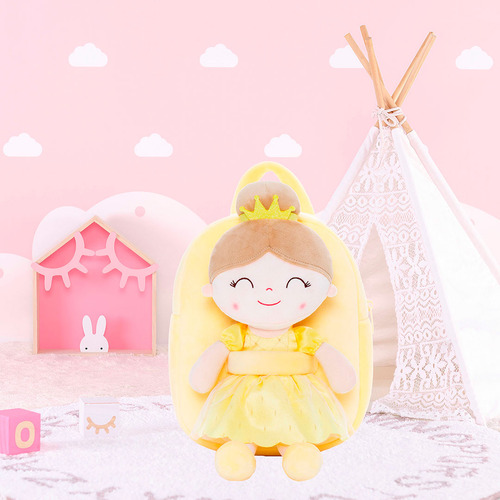 Boneca E Mochila Gloveleya By Metoo Original Princesa Bela