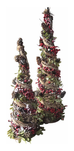 2 Árvore De Natal Decorada Pronta/enfeite Natalino Decoração