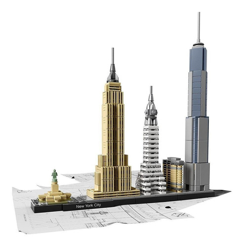 Set de construcción Lego Architecture New York City 598 piezas en caja