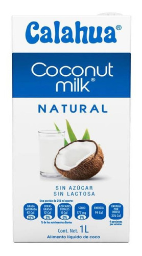 Leche De Coco Calahua 1 Litro