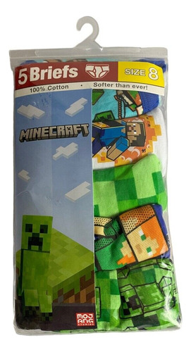 Calzoncillos Minecraft Originales Niño Nuevo