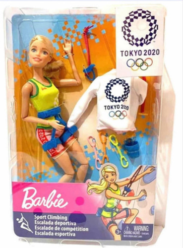 Muñeca Barbie Escalada Deportiva Tokio 2020 642k