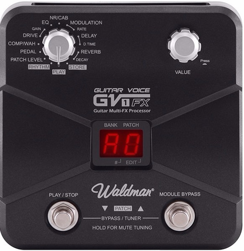 Pedaleira Para Guitarra Waldman Gv1-fx