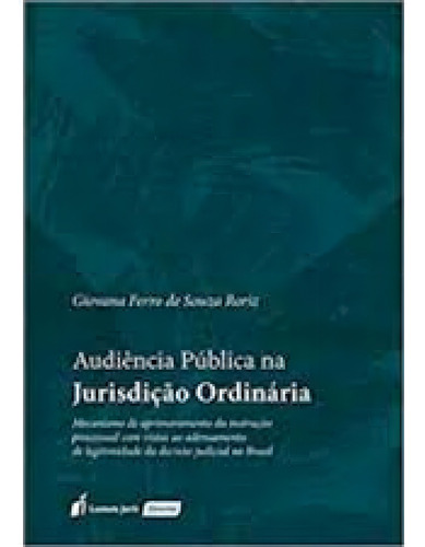-, de Giovana Ferro de Souza Roriz. Editora Lumen Juris, capa mole em português