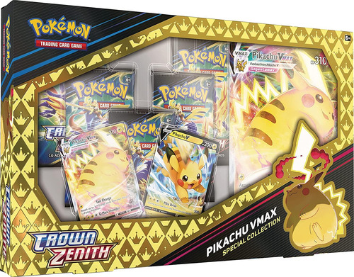 ¿carajo? Mono Tcg Crown Zenith Pikachu Vmax Colección Especi