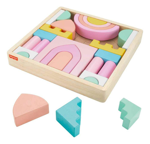 Fisher-price Juguete Castillo De Bloques De Madera