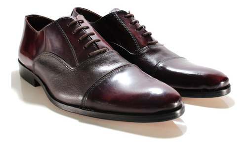 Oxford Hombre Zapato Cuero Vacu Diseño Milano By Ghilardi