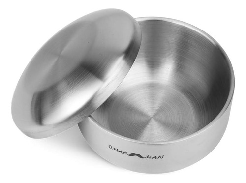 Jabón De Afeitar De Acero Inoxidable Y Recipiente De Crema C