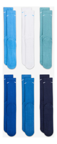 Calcetines U Nk Everyday Plus Cush 6pr - 132 Multi-color Hom