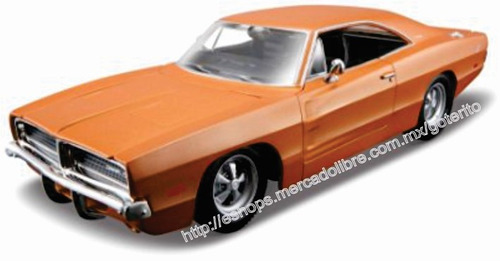 Maisto 1/25 Dodge Charger ´69 Diecast Metal P/armar Decorado