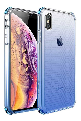 . Funda Ballistic Jewel Para iPhone XS Max  Azul Tra 