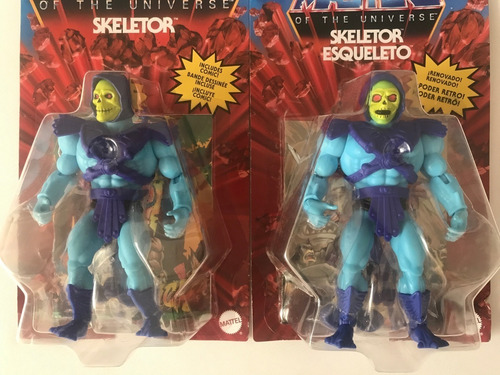 4 Figs He-man Y Skeletor Cabeza Vintage Y Retro Motu Origins (Usado)