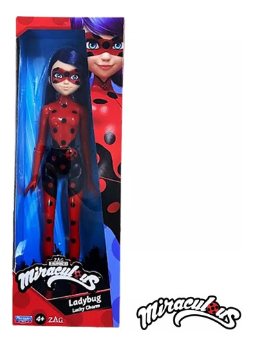 Muñeca Ladybug Lucky Charm Miraculous Zag Heroez