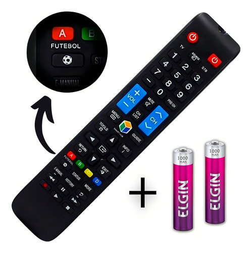 Control remoto universal para televisor inteligente Samsung 3D Soccer