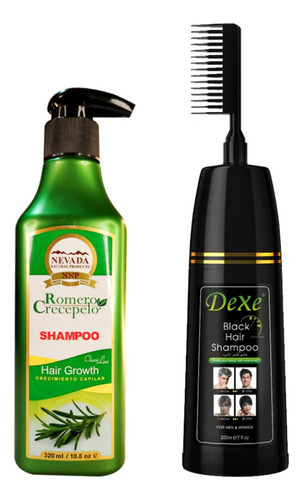 Shampoo Capilar Cubre Canas Con Peine + Shampoo Romero 320ml