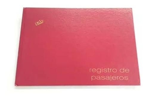 Libro Registro De Pasajeros Rab 38 X 26 Cms 50 Paginas